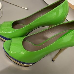 Green Versace heels!!!